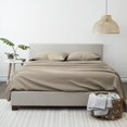 thumbnail image 4 of Linen Market Luxury Deep Pocket 4 Piece Bed Sheet Set, California King, Taupe, 4 of 10
