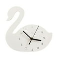 thumbnail image 1 of Reloj de pared de cisne, moderno, silencioso, minimalista, nórdico, para colgar en la pared, decorativo. Blanco, 1 of 9