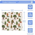 thumbnail image 2 of GZHJMY Autumn Forest Trees Wash Cloths 2 Pcs Small Cotton Wash Towels for Kitchen Bathroom, 2 of 5