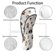 thumbnail image 2 of Golf Club Covers, Gray PawDog Premium PU Leather Driver Hybrid Putter Head Covers with Velvet Lining, Waterproof Golf Gifts for Men Women, 2 of 12