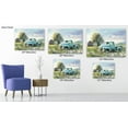 thumbnail image 2 of Farmhouse Old Truck Wall Art Home Farmhouse Decor, Blue Truck Canvas Print Barn White Floral Rustic Pictures for Walls, Country Artwork Living Room Wall Art Bedroom Decor 12x18 Inches, 2 of 6