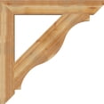 thumbnail image 3 of Ekena Millwork 6"W x 44"D x 44"H Funston Slat Rough Sawn Bracket, Western Red Cedar, 3 of 4