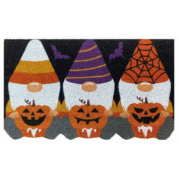 Briarwood Lane Halloween Gnomes Coir Doormat