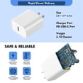 thumbnail image 3 of Cargador para iPhone Articona, paquete de 2, 20 W PD USB-C + cable de 3 m, 3 of 7