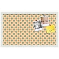 thumbnail image 2 of PinPix 24x14 Custom Cork Bulletin Board Orange - Blue Dots Poster Board Has a Fabric Style Canvas Finish, Framed in Orange - Blue Dots, by ArtToFrames (PinPix-411), 2 of 6