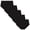 Black, variant on INNERSY Women's Plus Size XL-5XL Cotton Underwear High Waisted Lace Briefs 5 Pack(5XL,Black)