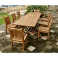 thumbnail image 2 of Teak Bahama Sahara 9-Pieces 10' Rectangular Dining Set, 2 of 2