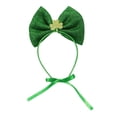 thumbnail image 2 of St Patricks Day Dog Headband with Lace Skirt & Bow, Adjustable Green Costume for Small Dogs, Festive Pet Outfit for Parades & Photos, 2 of 6
