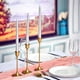 thumbnail image 5 of Candelabros para velas cónicas, juego de 6 candelabros de latón dorado, candelabro decorativo moderno vintage para el hogar, boda, chimenea, mesa, fiesta, cumpleaños, 5 of 5