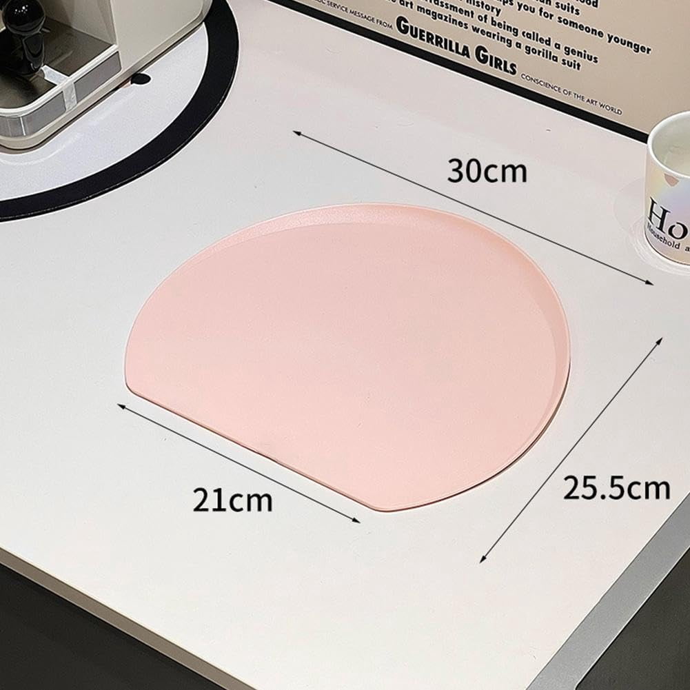 Silicone Cutting Boards for Kitchen,Flexible Food Grade TPU Cutting Mats,Anti-Slip Semicircle Cut Board for Chopping, Serving, Kitchen Mat, Dishwasher Safe