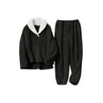 thumbnail image 4 of UVN Winter Pajamas for Women Fuzzy Loungewear Sets Ladies Fleece Long Sleeve Tops and Long Pants 2 Piece Sleepwear, 4 of 8