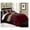 Burgundy/Coffee/Brown, variant on Loft 8-Piece Luxury Striped Comforter Set (California King, Burgundy/Coffee/Brown)