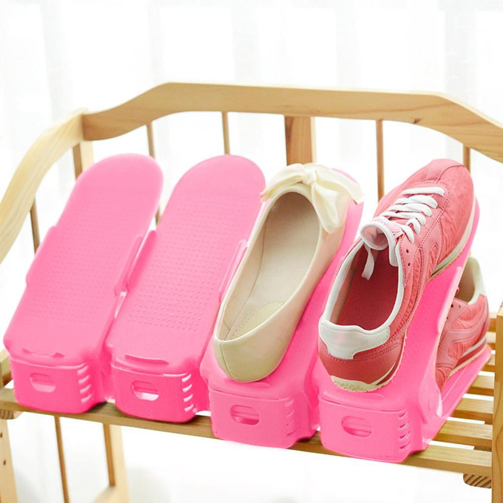Double Layer Cleaning Storage Shoe Rack Home Shoes Stand Shelf Organizer 