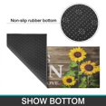 thumbnail image 7 of Brown Wood Sunflower Flowers Kitchen Rugs and Mats Sets Of 2,Kitchen Decoration Rugs,Rubber Backing Non-Slip Floor Mat for Sink Washable Waterproof Laundry Room Runner Rugs, 7 of 7