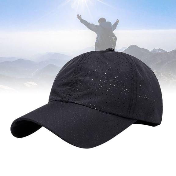 WEUVEB Women Baseball Cap Black Satin 1Pack Adjustable Size for Vacation Sport