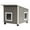Gray, variant on New Age Pet® ECOFLEX® Albany Outdoor Cat House, Weather‑Resistant, Dual Door Flaps