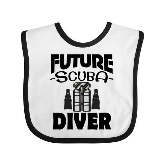 Inktastic Future Scuba Diver Boys or Girls Baby Bib