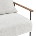 thumbnail image 6 of NPD Furniture Quinton 19.5" Fabric Plywood Accent Arm Chair in Beige, 6 of 10