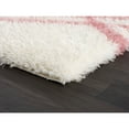 thumbnail image 4 of LBaiet 4' x 6' Navy Blue and White Geometric Diamond Rectangular Shag Area Throw Rug, 4 of 7