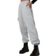 thumbnail image 4 of Pantalones deportivos para mujer Bolsillo con cordón elástico de cintura alta de color sólido XBTCLXEBCO pantalones, 4 of 6