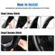 thumbnail image 4 of Sidaley Protector de cuero para volante de coche recubierto 4 estaciones elegante absorbente antideslizante envoltura de costura automotriz Protector de Automoción decorativa y accesorios Sidaley VI017174-00B, 4 of 6