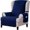 navy, variant on YOPTOP Reversible Wing Chair Slipcovers with Elastic Band and Side Pocket,sand