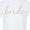 thumbnail image 4 of Inktastic Elegant Bride Script Minimalist Typography T-Shirt, 4 of 5