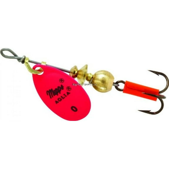 Mepps Aglia Plain Treble Fishing Lure, Hot Pink, 1/12th Oz - B0 HP