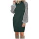 thumbnail image 1 of Moda mujer jersey manga larga otoño patchwork casual 0 cuello sudadera vestido Fridja  NMB1402, 1 of 5