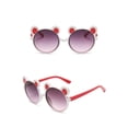 thumbnail image 1 of One opening Kids Girls Boys Cute Bear-Shaped Anti-UV Sunglasses for Photography Outdoor Beach Glasses, 1 of 5