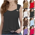 thumbnail image 5 of Zwiiyzr 2025 5-14Y Girls Tank Tops Casual Solid Color Sleeveless Camisole Round Neck Top Black, 5 of 5