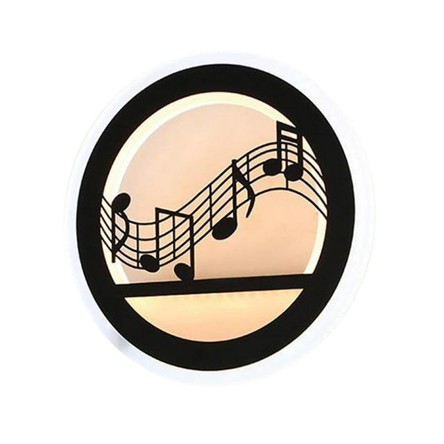Lámpara de pared LED nórdica Yuyangstore aplique decorativo Nota musical creativa