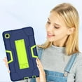 thumbnail image 3 of Galaxy Tab A7 Lite 8.7 Case 2021, TOPSHE Heavy Duty Rugged Kickstand Full-Body Hybrid Shockproof Drop Protection Cover for Samsung Galaxy Tab A7 Lite 8.7 SM-T220/T225/T227, Navy/Green, 3 of 7