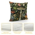 thumbnail image 4 of ONETECH Mushroom Throw Pillow Covers Pillow Case Farmhouse Black Pillow Cover Summer Square Cushion for Living Room Couch Sofa Bed Home Outdoor Indoor Decorative, 4 of 5