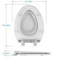 thumbnail image 3 of Round Toilet Seat with Built in Potty Training Seat, Potty Training Toilet Seat for Toddlers, Magnetic Kids Seat and Cover, Slow Close and Never Loosen, Fits both Adult and Child, 3 of 9
