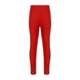 thumbnail image 6 of Hansber Girls 2-Pieces Gymnastics Outfits Dance Unitards Rhinestones Athletic Crop Top with Leggings Pants Set Red 8, 6 of 7
