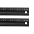 thumbnail image 1 of Unique Bargains Aluminum Alloy Straight Ruler with Anti Slip, 60cm, Black, 2 Count, 1 of 6
