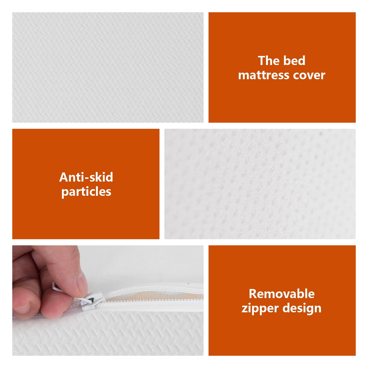 PayLessHere 10 Inch King Mattress Base Foam Mattress CertiPUR-US Certified,Removable Soft Cover,King mattresses for Bed Frame, Bunk Bed, Trundle, Daybed,White