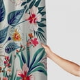 thumbnail image 3 of Orinice Shower Curtains Sets for Bathroom with Hooks Tropic Hibiscus Flower Banana Leaves Waterproof Polyester Fabric Machine Washable Durable Bathroom Decoration Curtain 36x72, 3 of 7
