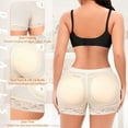 thumbnail image 7 of KoRwelex Padded Underwear for Women Butt Lifter Panties Booty Pads Butt Enhancer Lace Boyshorts Shapewear 2 Pack, 7 of 7
