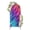 Fuchsia, Teal, Purple, Orange, variant on Abstract Flame Arch Backdrop Cover 5FT, Blue Purple Orange Flames Gradient Art Spandex Fitted Stretchy Arch Stand Covers, Round Top Chiara Backdrop Cover for Wedding Party Birthday Baby Shower