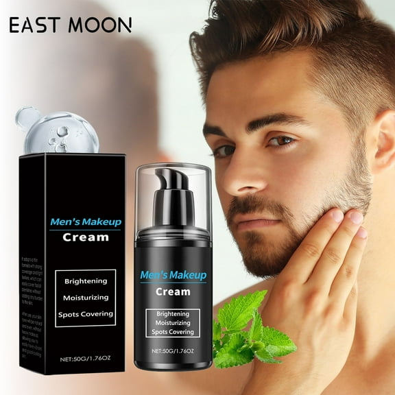 SDJMa Men's Makeup Cream for Brightening,Crema ,Men's Makeup Cream For Moisturizing & Spots Covering,Men’s Moisturizing Concealer Cream,Oil Control BB Cream for Men 50g