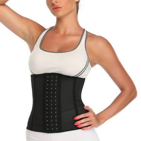 

Postpartum Waist Support Belly Brace with Built-in Steel Strip Breathable Mesh Waist Pain Relief Protection Belt L Black