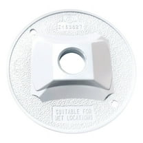 Sigma Round Cover 4.14 " X 0.58 " Round Al 1/2 " Hole Wht