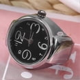 thumbnail image 3 of Montre analogique à quartz ronde pour homme et femme, accessoire tendance (noir), 3 of 4