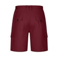 thumbnail image 7 of Tuphregyow Men Leisure Athletic Hiking Knee Length Shorts Overalls Workout Shorts Casual Cargo Shorts Lightweight Multi Comfy Shorts with Pockets Solid Wine S, 7 of 7