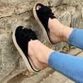 thumbnail image 6 of JeashCHAT Clearance Slip On Slide Sandals for Women Women's Platform Sandals Espadrilles Flatform Casual Sandals (Black), 6 of 6