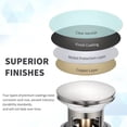 thumbnail image 5 of HEATGENE Bathroom Sink Drain Brushed, Pop Up Drain Stopper for Bathroom Sink, Bathroom Sink Drain Stopper Pop Up, Pop Up Drain with Overflow, Fits 1-1/2" Opening with a 1-1/4" Tailpiece, 5 of 8