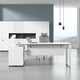 thumbnail image 5 of Modern Writing Office Desks Floor Executive Multifunctiona Meeting Office Desks Workstation White Scrivania Angolare Furnitures My Lux Decor Round, 5 of 22