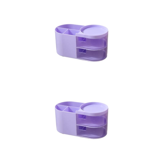 Injueey Japanese-style Desktop Pen Holder Cute Multi-functional Pencil Stationery Student Organizer Drawer Case for Office Supplies Type3 NO3